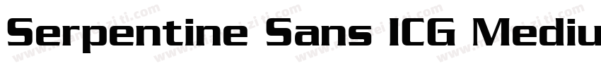 Serpentine Sans ICG Medium字体转换